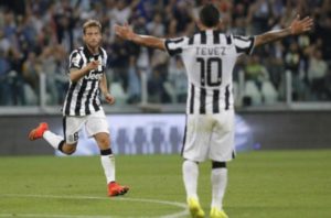 Marchisio ringrazia Tevez per la palla del 2-0 | Foto Twitter